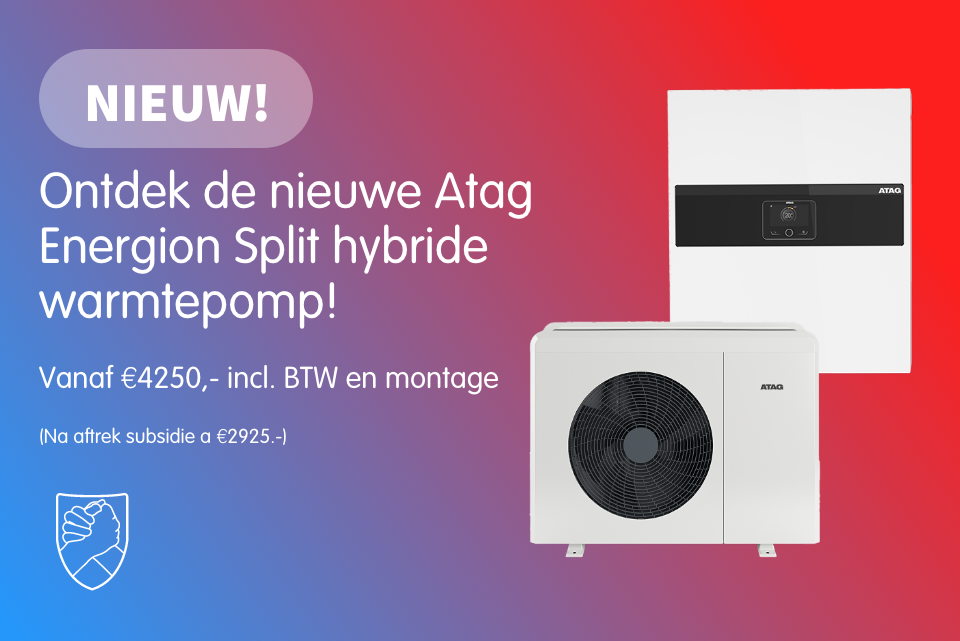 De nieuwe ATAG Energion Split hybride warmtepomp